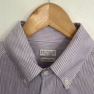Brunello Cucinelli Dress Shirt 16.5/32 Lavender